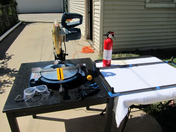 Miter Saw with Grinding Blade