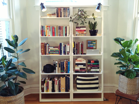 Leaning Bookshelves