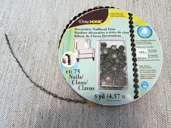 DIY Headboard Nailhead Trim