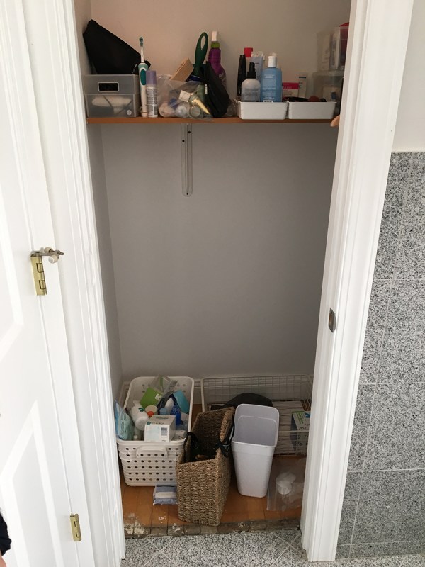 Bathroom Closet Before