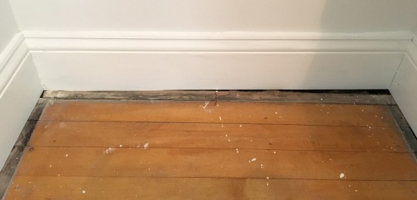 Bathroom Closet Floor Before 3