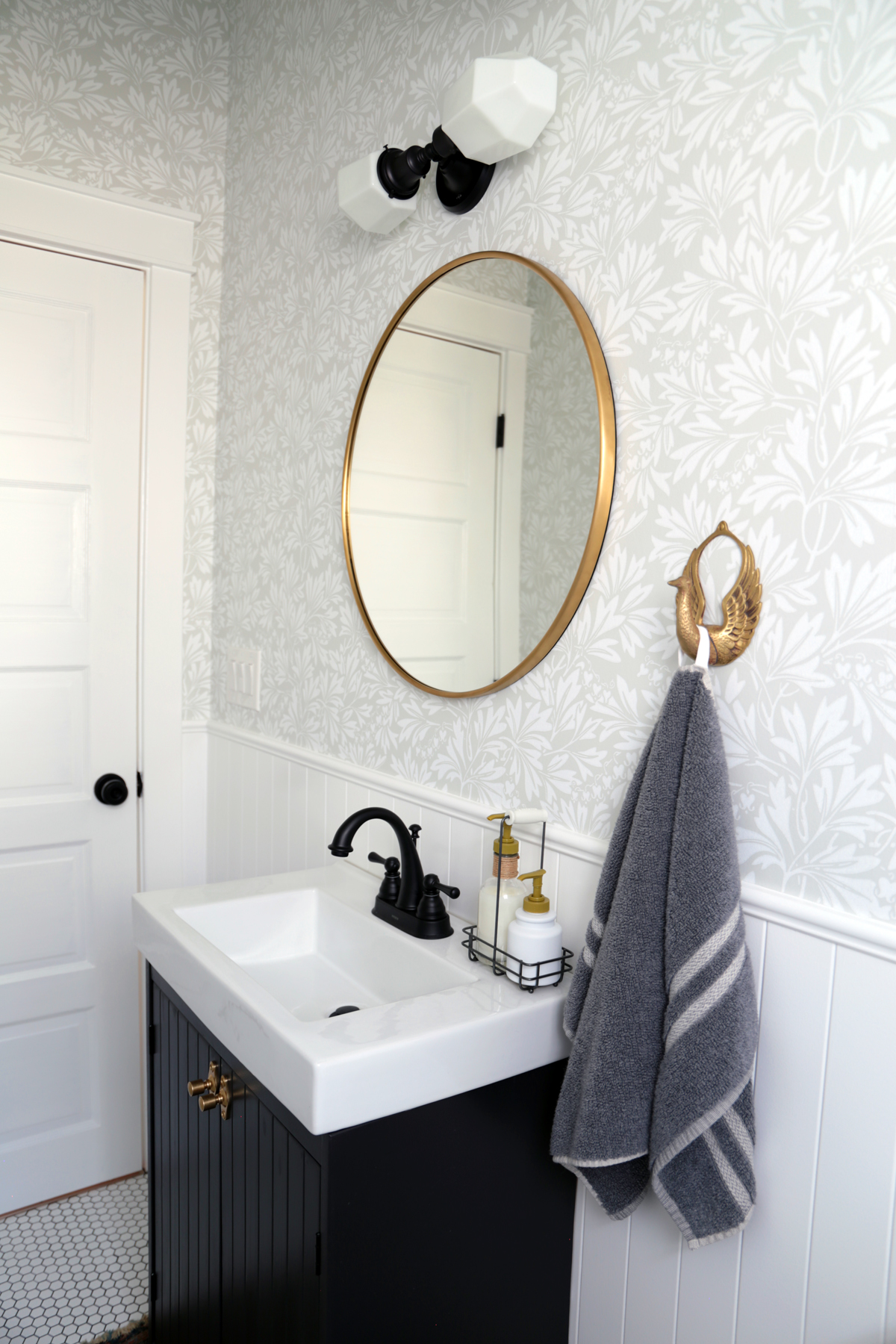 Dark Vanity with Brass Mirror.jpg