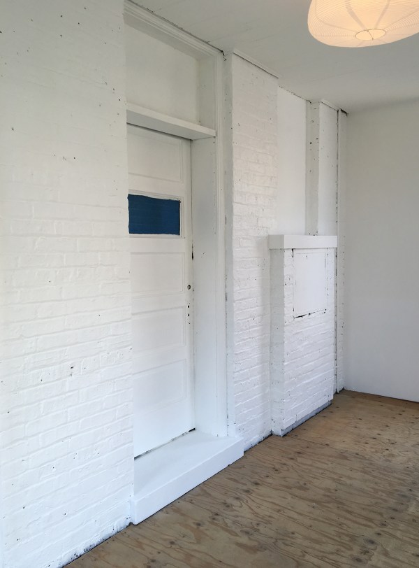 Mudroom Brick Painted White