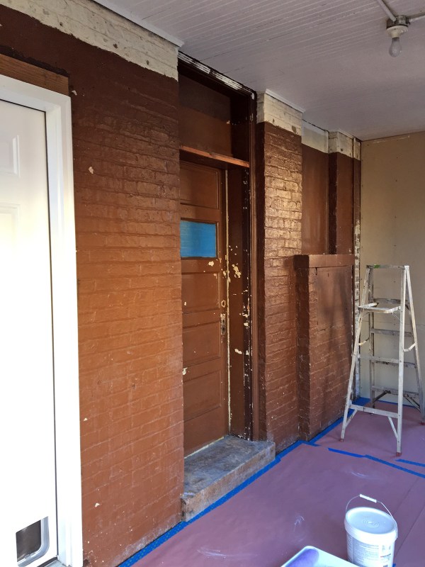 Mudroom Wall Before