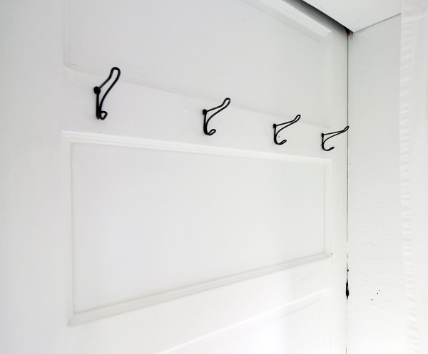 Row of Vintage Coat Hooks